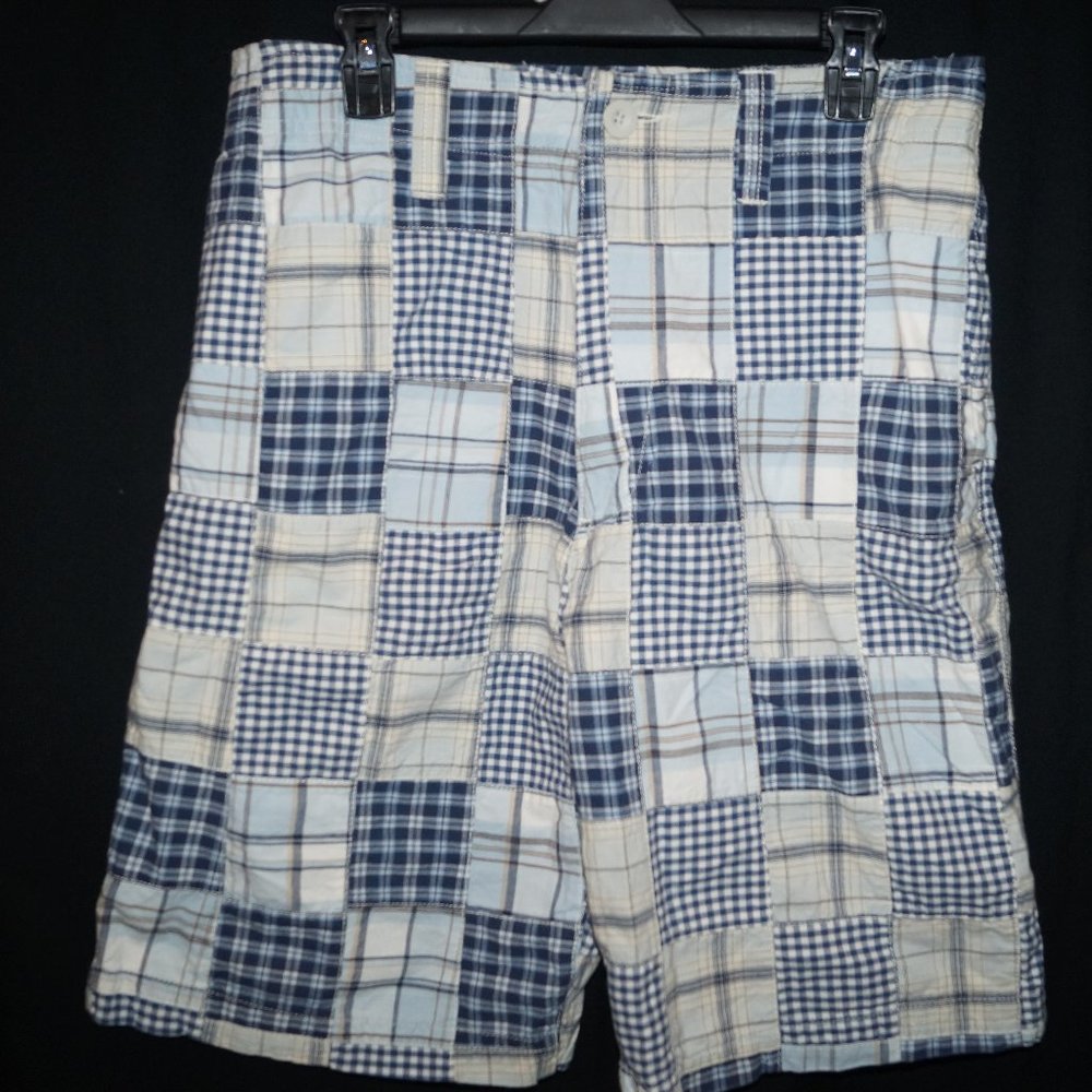 Men’s Urban Pipeline Plaid Patchwork Board Skate S